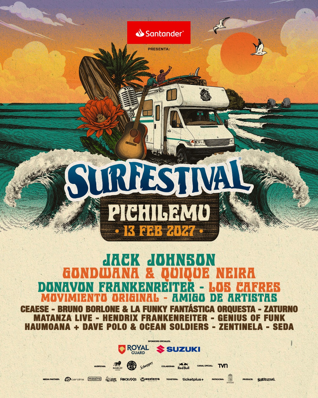 Con Gondwana y Quique Neira se suman a Surfestival 2027